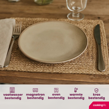 Cookinglife Dinner Plates Sabi Beige ø 26 cm - 6 pieces