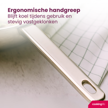 Cookinglife Frying pan set Superior Ø 24 and 28 cm – suitable for all heat sources – without non-stick coating