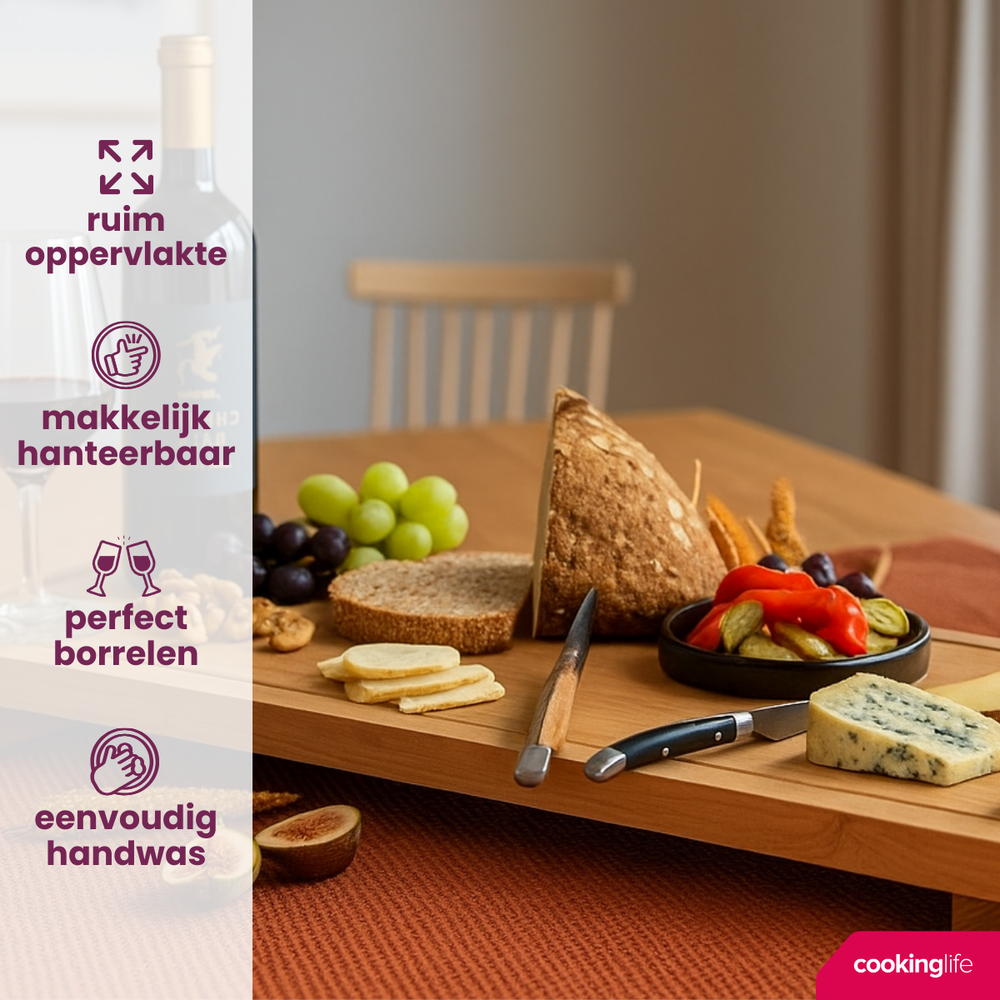 Cookinglife Serving Board XXL - Bamboo - 100 x 26 cm