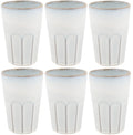 Cosy & Trendy Latte Macchiato Cups Bistro Vintage White 450 ml - 6 pieces