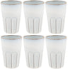 Cosy & Trendy Latte Macchiato Cups Bistro Vintage White 450 ml - 6 pieces