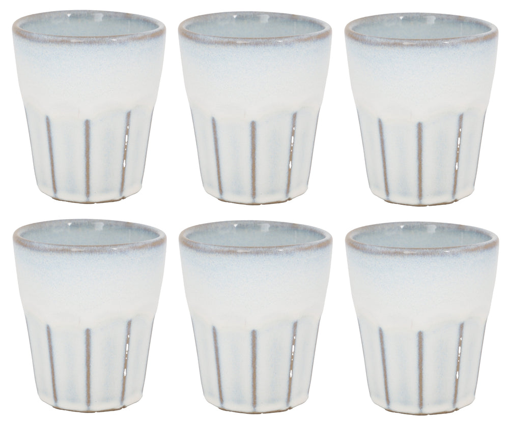 Cosy & Trendy Cappuccino Cups Bistro Vintage White 290 ml - 6 pieces