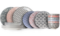 Cosy & Trendy Dinnerware Set Delirio 18-Piece / 6 People - 6 Dinner Plates, 6 Side Plates, and 6 Bowls
