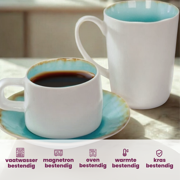 Tazas / Vasos Cosy & Trendy - Laguna Azzurro 390 ml - 4 Piezas