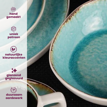 Cosy & Trendy Dinner Plates Laguna Azzurro ø 27 cm - 4 pieces