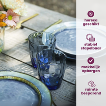 Cosy & Trendy Dinner Plates Laguna Blue Grey ø 27 cm - 4 pieces