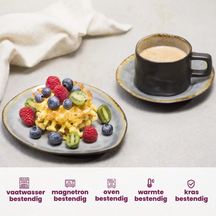 Cosy & Trendy Mugs / Cups - Laguna Blue Grey - 450 ml - 4 pieces