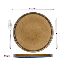 Cosy & Trendy Dinner Plates Quintana Amber ø 28 cm - 4 pieces