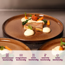 Cosy & Trendy Deep Plates / Pasta Bowls - Quintana Amber ø 23 cm / H 4.3 cm - 4 Pieces