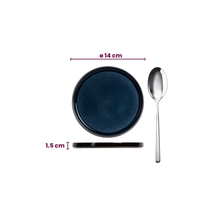 Cosy & Trendy Cake Plates Quintana Blue ø 14 cm - 4 Pieces