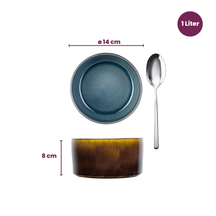 Cosy & Trendy Small Bowls Quintana Blue ø 14 cm - 4 Pieces
