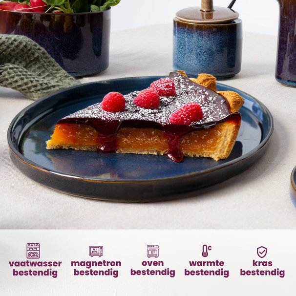 Platos de Desayuno / Postre Cosy & Trendy - Quintana Blue ø 22 cm - 4 Piezas