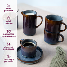 Cosy & Trendy Mugs Quintana Blue - 450 ml - 4 pieces