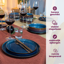Cosy & Trendy Cake Plates Quintana Blue ø 14 cm - 4 Pieces