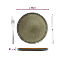 Cosy & Trendy Breakfast Plates / Dessert Plates - Quintana Green ø 22 cm - 4 pieces