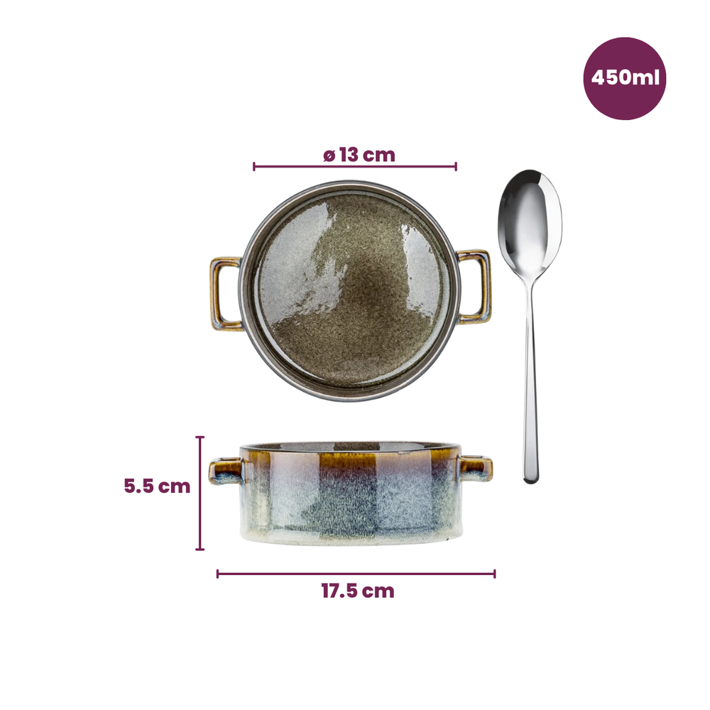 Tazones de Sopa / Cuencos - Quintana Green ø 13 cm / 450 ml - 4 Piezas