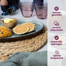 Cosy & Trendy Dinner Plates Quintana Green ø 28 cm - 4 pieces
