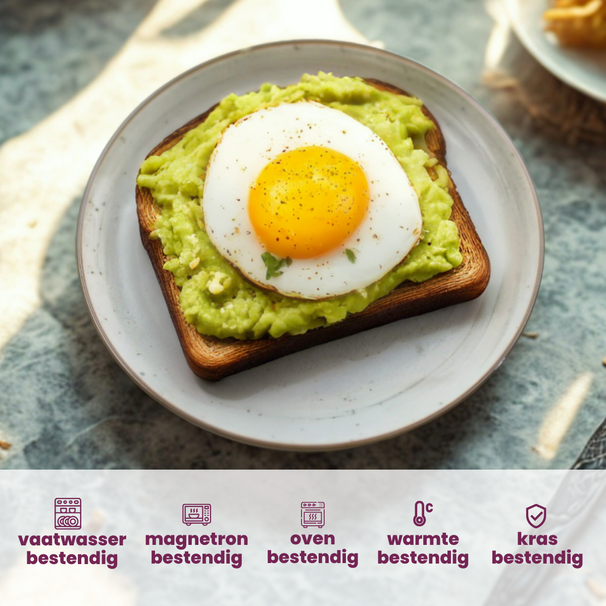 Cosy & Trendy Platos para desayuno / Platos para postre - Sintra Verde Hiedra ø 20 cm - 4 piezas