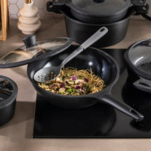 Sola Wok Pan with Lid Ceramic Deluxe ø 30 cm - Ceramic Non-Stick Coating