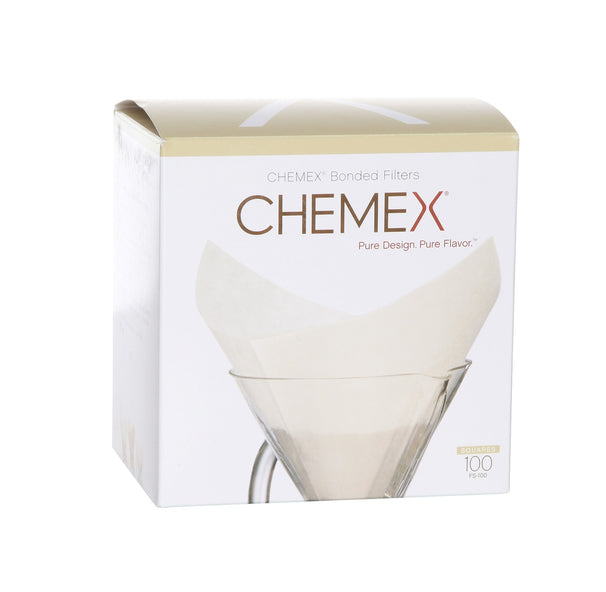 Chemex Coffee Filters / Paper Filters FS-100 Square - Pre-Folded - 100 Pieces