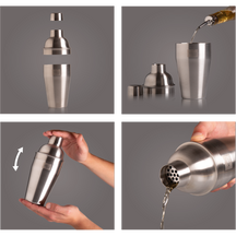 Vacu Vin Cocktail Set Plus - Silver - 7 pieces