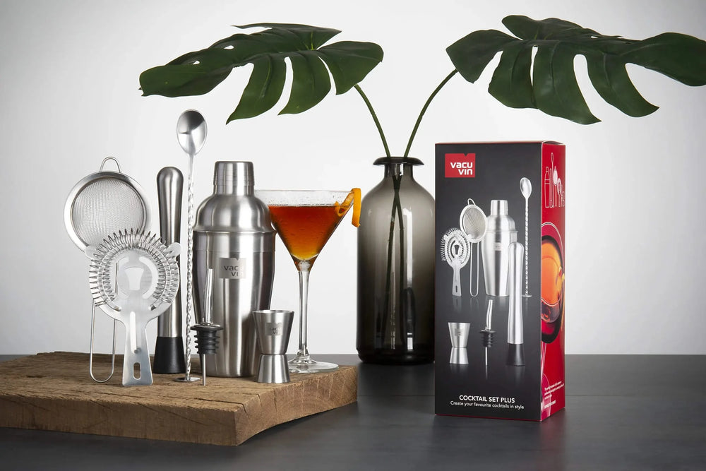 Vacu Vin Cocktail Set Plus - Silver - 7 pieces