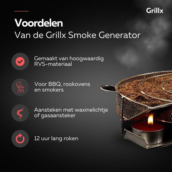 GrillX BBQ Set para ahumado en frío - Ahumado en frío
