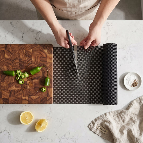 Cookinglife Alfombrilla Antideslizante - para tabla de cortar - 150 x 30 cm