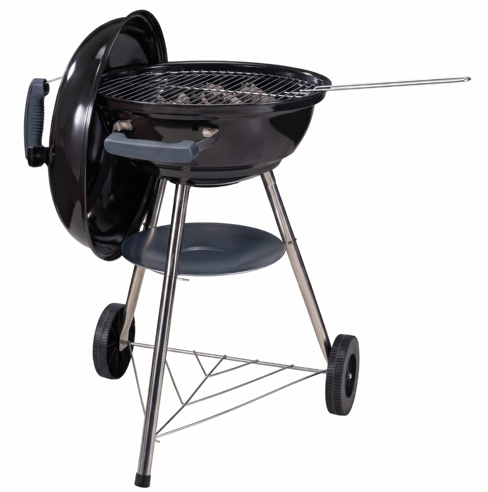 Cookinglife Charcoal Barbecue with Wheels Fire & Flavour - Charcoal - 45 cm - Black
