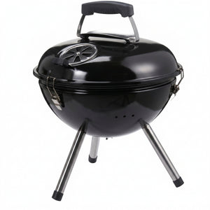 Cookinglife Charcoal Barbecue with Legs Fire & Flavour - Charcoal - 39 cm - Compact - Black