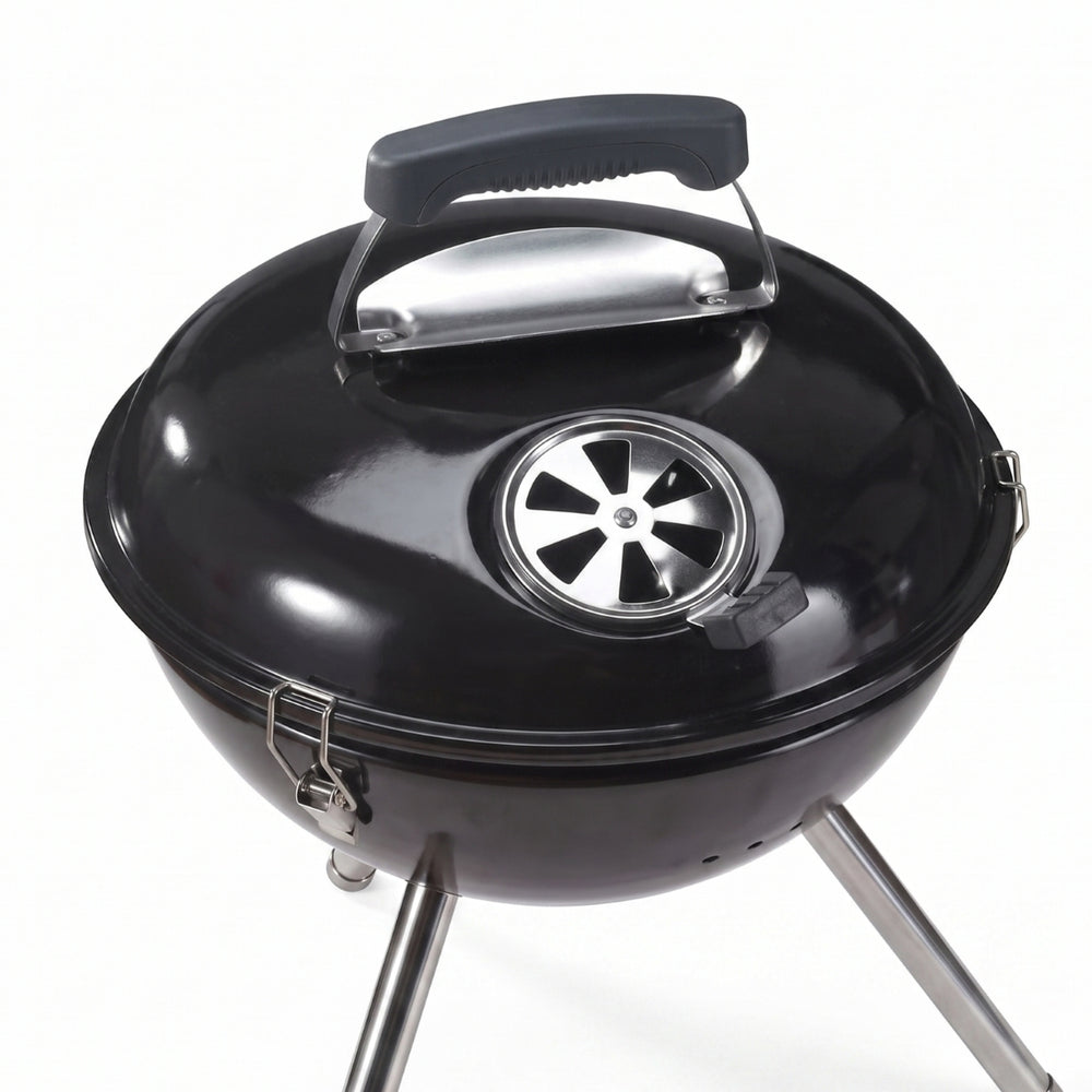 Cookinglife Charcoal Barbecue with Legs Fire & Flavour - Charcoal - 39 cm - Compact - Black