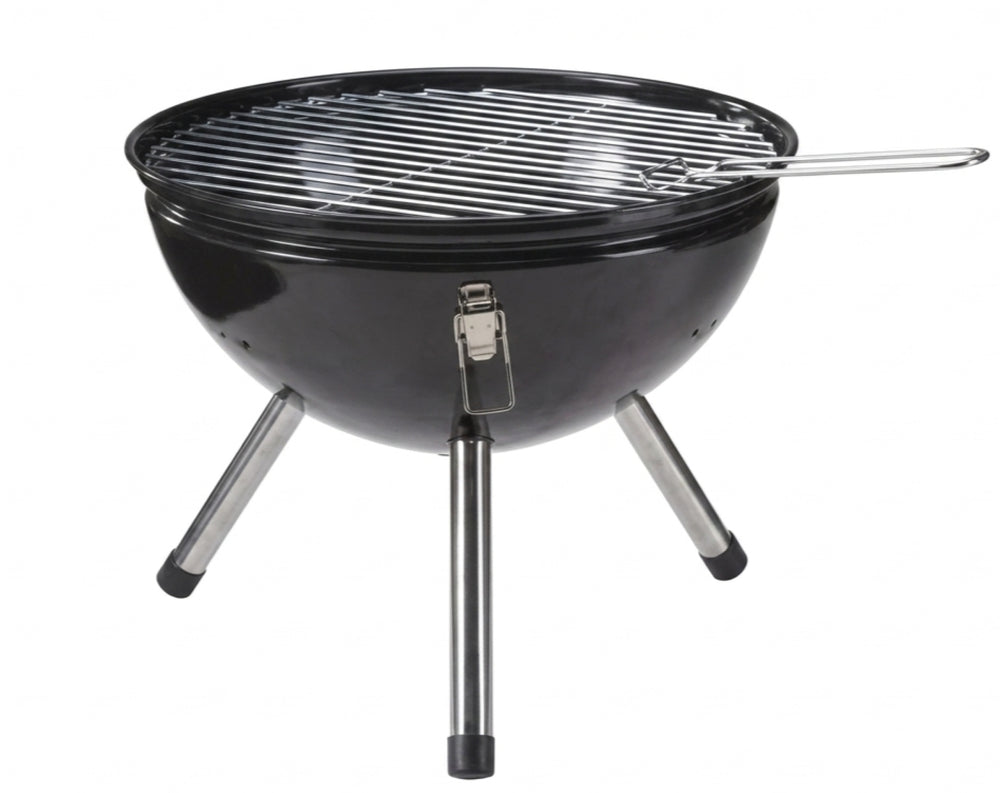 Cookinglife Charcoal Barbecue with Legs Fire & Flavour - Charcoal - 39 cm - Compact - Black