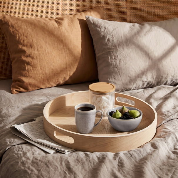 Cookinglife Serving Tray Willow Wood Ø 35 cm