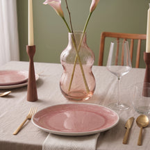Cookinglife Dinnerware Set Nola Pink 18-piece / 6 persons - 6 dinner plates, 6 breakfast plates and 6 bowls