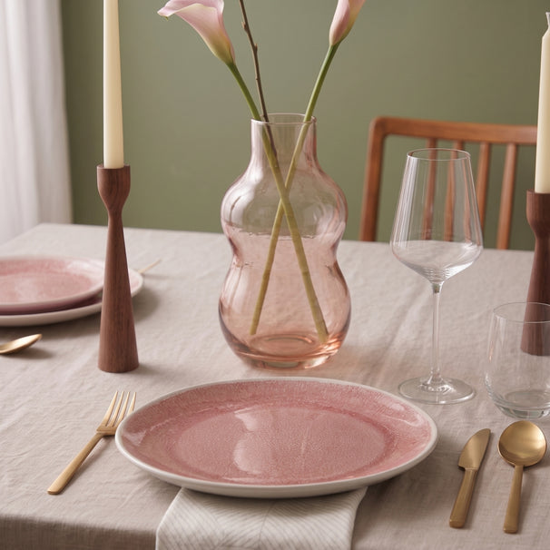 Cookinglife Platos de Cena Nola Rosa ø 27 cm – 6 piezas