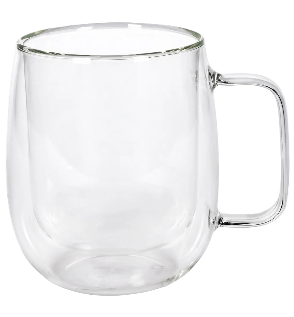 Cookinglife Double-Walled Latte Macchiato / Tea Glasses with Handle - 400 ml - 2 Pieces