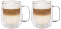 Cookinglife Double-Walled Latte Macchiato / Tea Glasses with Handle - 400 ml - 2 Pieces