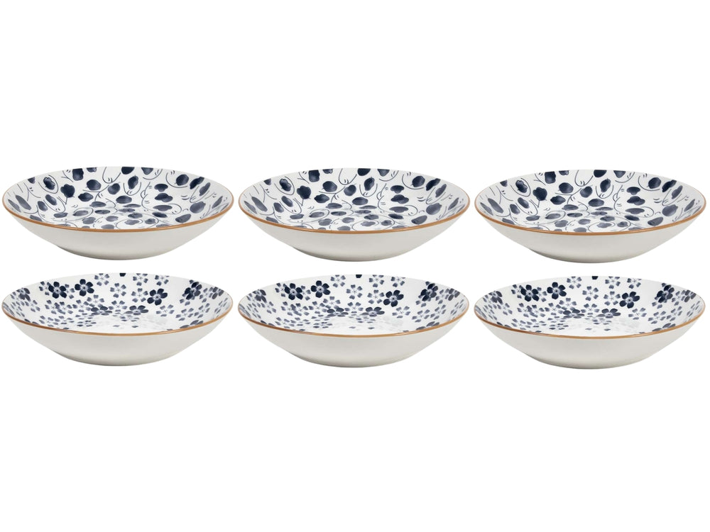 Cookinglife Deep Plates / Pasta Bowls Fleuris ø 20 cm - 6 pieces