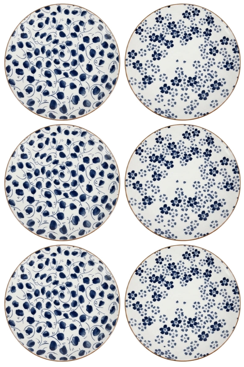 Cookinglife Dinner Plates Fleuris ø 27 cm - 6 pieces
