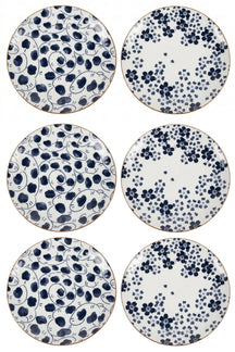 Cookinglife Breakfast Plates / Dessert Plates Fleuris ø 19 cm - 6 pieces