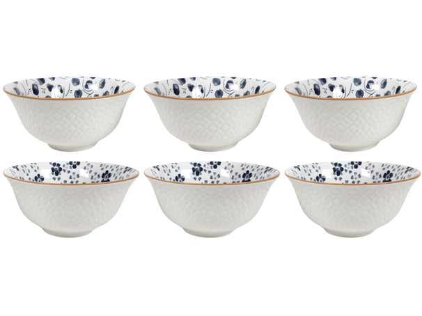 Cookinglife Soup Bowls / Bowls Fleuris ø 16 cm - 6 pieces