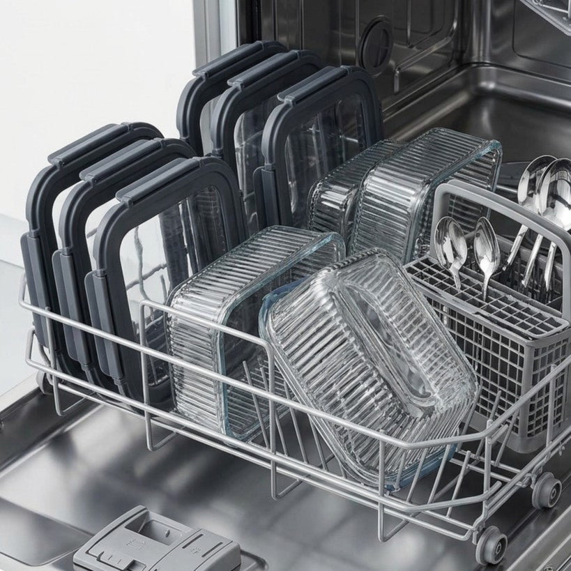 Cookinglife Tarros de Conservación de Vidrio Boro Lines 1.5 Litros - 2 Piezas