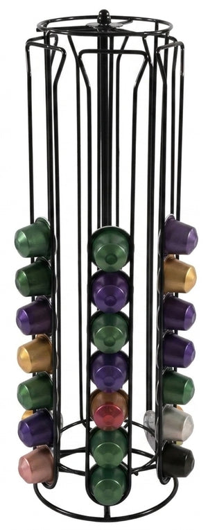 Cookinglife Coffee Capsule Holder Nespresso Black - Rotatable - 60 Cups