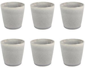 Cookinglife Tazas de café / Tazas Senseo – Breeze Gris – 200 ml – 6 piezas