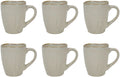 Cookinglife Coffee Mugs Linen Beige 340 ml – 6 pieces