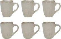Cookinglife Coffee Mugs Linen Beige 340 ml – 6 pieces