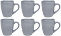 Cookinglife Tazas de café Lino Gris 340 ml – 6 unidades