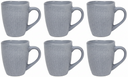 Cookinglife Tazas de café Lino Gris 340 ml – 6 unidades