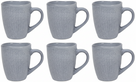 Cookinglife Coffee Mugs Linen Grey 340 ml – 6 pieces