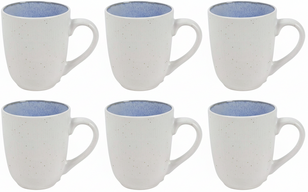 Cookinglife Tazas de café Nola Azul 330 ml – 6 piezas